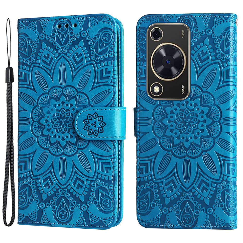 For Huawei Enjoy 70 4G / nova Y72 4G Case Imprinted Leather Case Phone Stand Cover Wallet