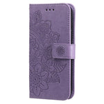 For Samsung Galaxy A55 5G Case Floral Pattern PU Leather Wallet Stand Phone Cover