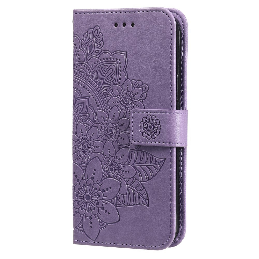 For Samsung Galaxy A55 5G Case Floral Pattern PU Leather Wallet Stand Phone Cover