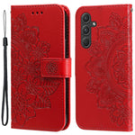 For Samsung Galaxy A55 5G Case Floral Pattern PU Leather Wallet Stand Phone Cover