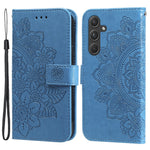 For Samsung Galaxy A55 5G Case Floral Pattern PU Leather Wallet Stand Phone Cover