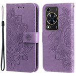 For Huawei Enjoy 70 4G / nova Y72 4G Case Floral Pattern PU Leather Wallet Stand Phone Cover