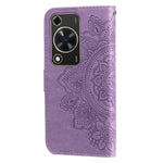 For Huawei Enjoy 70 4G / nova Y72 4G Case Floral Pattern PU Leather Wallet Stand Phone Cover