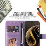For Huawei Enjoy 70 4G / nova Y72 4G Case Floral Pattern PU Leather Wallet Stand Phone Cover
