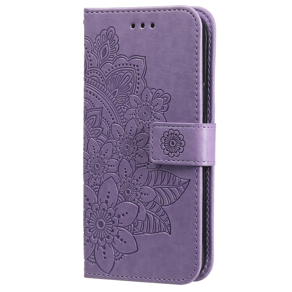 For Huawei Enjoy 70 4G / nova Y72 4G Case Floral Pattern PU Leather Wallet Stand Phone Cover