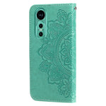 Huawei Nova 12 5G Skal Blommönster PU Läder Plånboksfodral