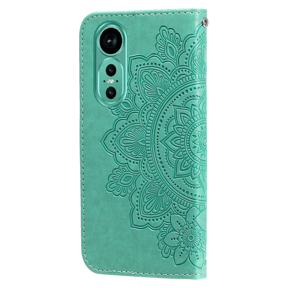 Huawei Nova 12 5G Skal Blommönster PU Läder Plånboksfodral
