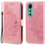 Huawei Nova 12 5G Skal Blommönster PU Läder Plånboksfodral