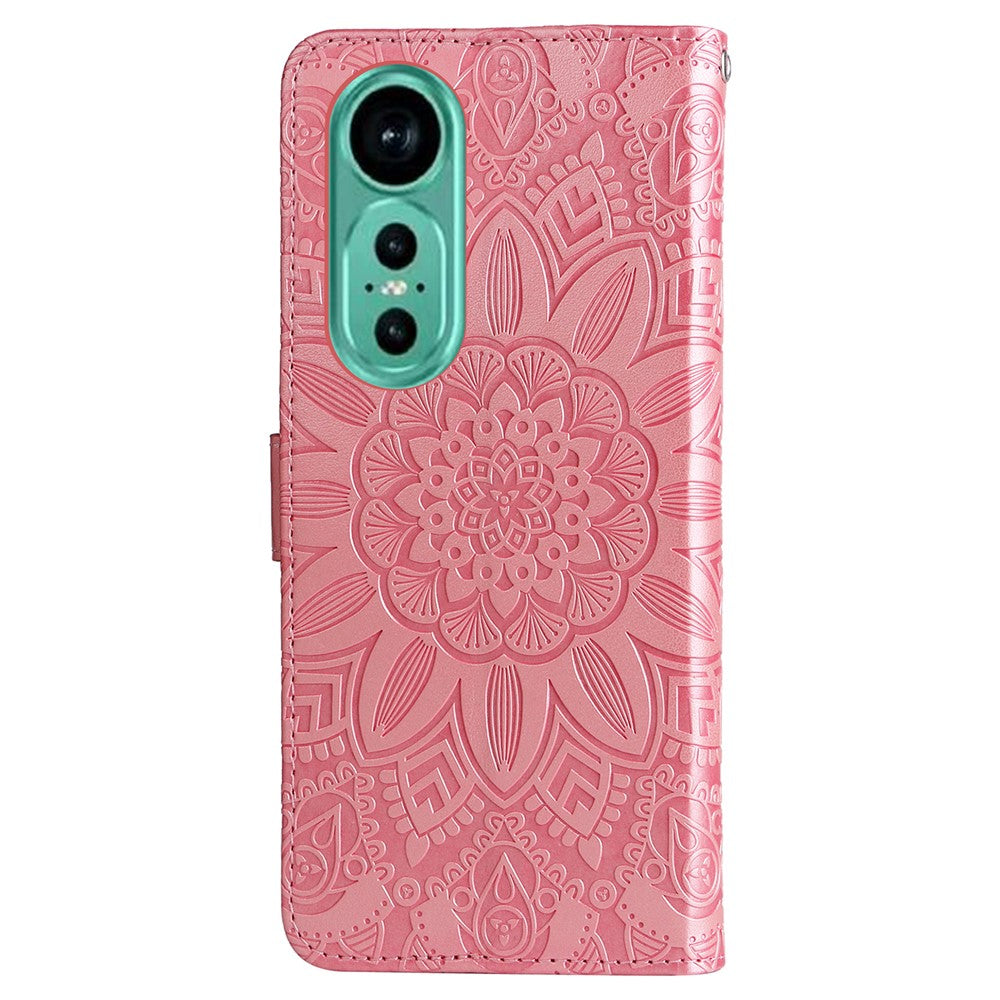 Huawei Nova 12 5G Plånboksfodral i läder med solrosmotiv