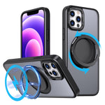 Magnetiskt fodral med stödfunktion för iPhone 12 Pro Max, kompatibelt med MagSafe