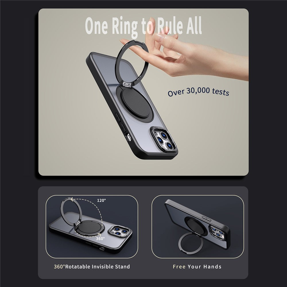 Magnetiskt fodral med stödfunktion för iPhone 12 Pro Max, kompatibelt med MagSafe