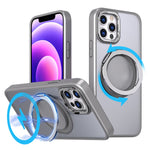 Magnetiskt fodral med stödfunktion för iPhone 12 Pro Max, kompatibelt med MagSafe