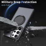 For Samsung Galaxy S24 Ultra Case Magnetic Phone Cover Rotary Ring Kickstand