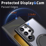 For Samsung Galaxy S24 Ultra Case Magnetic Phone Cover Rotary Ring Kickstand