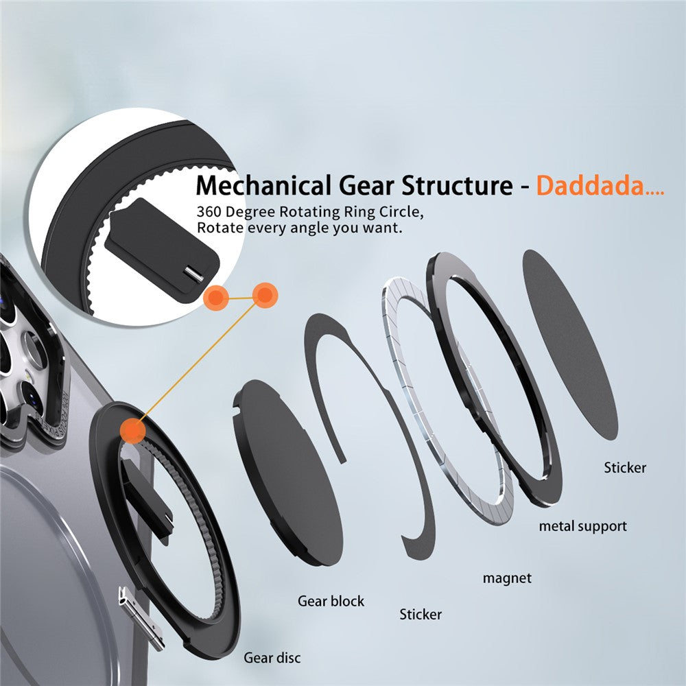 For Samsung Galaxy S24 Ultra Case Magnetic Phone Cover Rotary Ring Kickstand