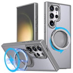 For Samsung Galaxy S24 Ultra Case Magnetic Phone Cover Rotary Ring Kickstand