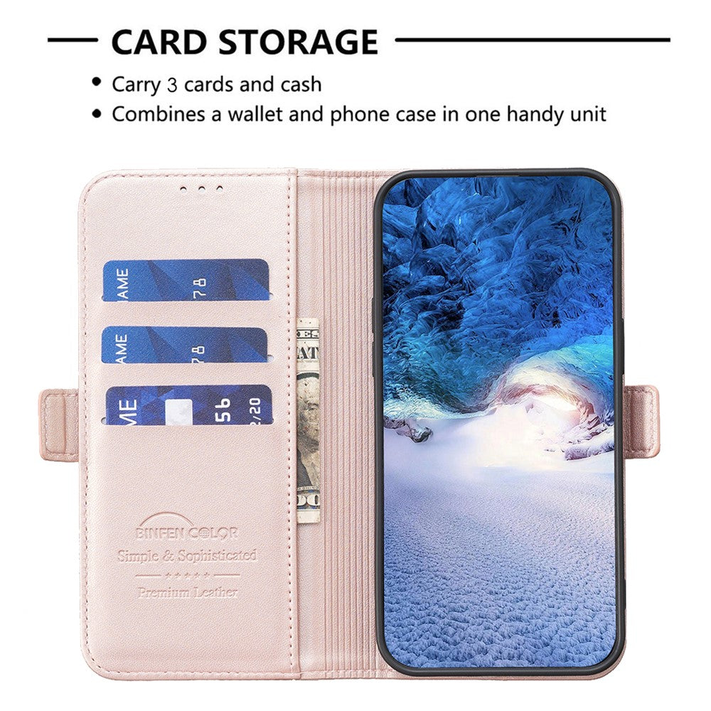 BINFEN COLOR BF31 For Oppo A38 4G / A18 4G Case with Wallet Stand PU Leather Flip Phone Cover