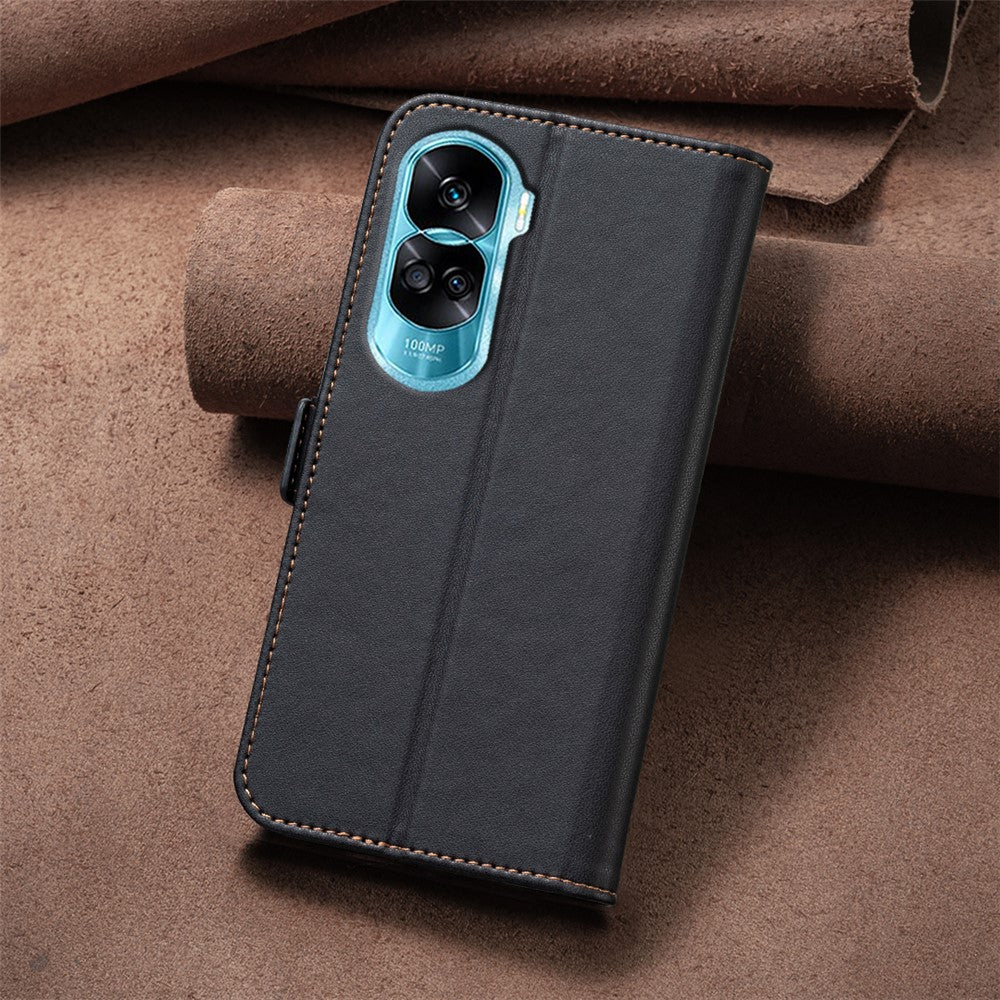 BINFEN COLOR BF31 För Honor 90 Lite 5G / X50i 5G Skal med Plånboksfodral i PU-läder, Flipfodral