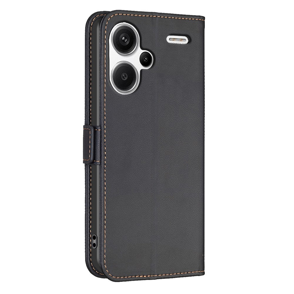 BINFEN COLOR BF31 For Xiaomi Redmi Note 13 Pro+ 5G Case with Wallet Stand PU Leather Flip Phone Cover