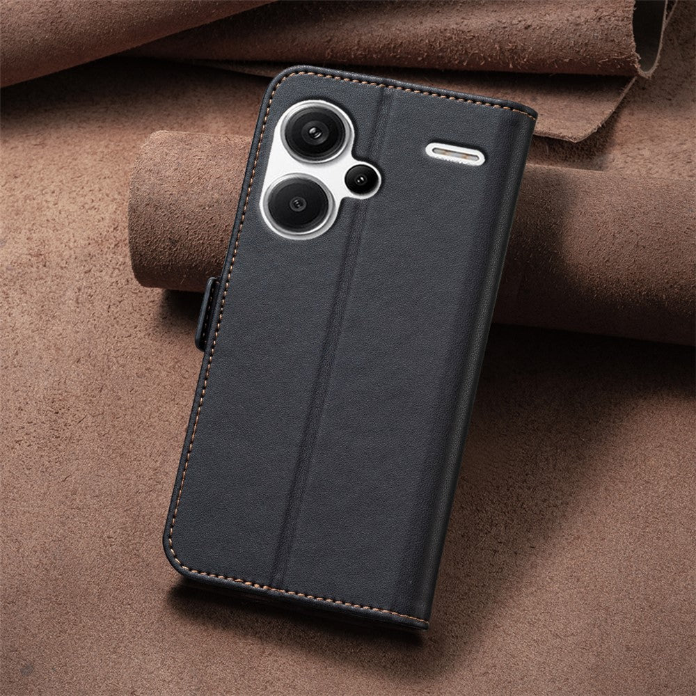 BINFEN COLOR BF31 For Xiaomi Redmi Note 13 Pro+ 5G Case with Wallet Stand PU Leather Flip Phone Cover