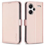 BINFEN COLOR BF31 For Xiaomi Redmi Note 13 Pro+ 5G Case with Wallet Stand PU Leather Flip Phone Cover