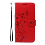 For Xiaomi Redmi Note 12S 4G / Note 11 4G (Qualcomm) / Note 11S 4G PU Leather Cases Flower Pattern Wallet Stand Phone Cover with Strap