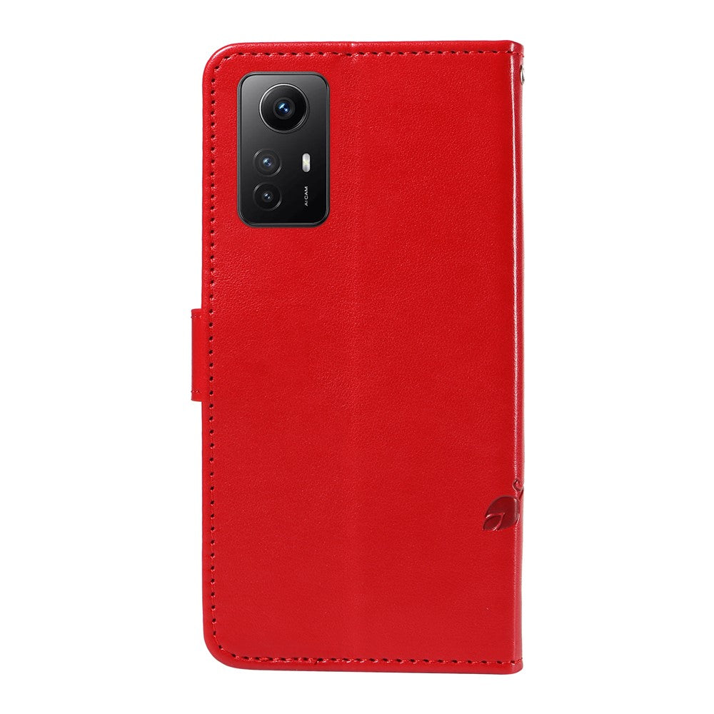 For Xiaomi Redmi Note 12S 4G / Note 11 4G (Qualcomm) / Note 11S 4G PU Leather Cases Flower Pattern Wallet Stand Phone Cover with Strap
