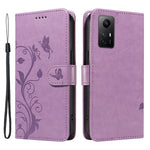 Xiaomi Redmi Note 12S 4G / Note 11 4G (Qualcomm) / Note 11S 4G PU-läderfodral Blommönster Plånboksfodral med stativ och rem