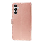 For Samsung Galaxy A05s 4G PU Leather Cases Flower Pattern Wallet Stand Phone Cover with Strap