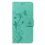 For Samsung Galaxy A15 5G PU Leather Cases Flower Pattern Wallet Stand Phone Cover with Strap