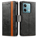 Xiaomi Redmi Note 13 5G mobilskal CASENEO PU-läderfodral med stativ och RFID-blockerande plånbok