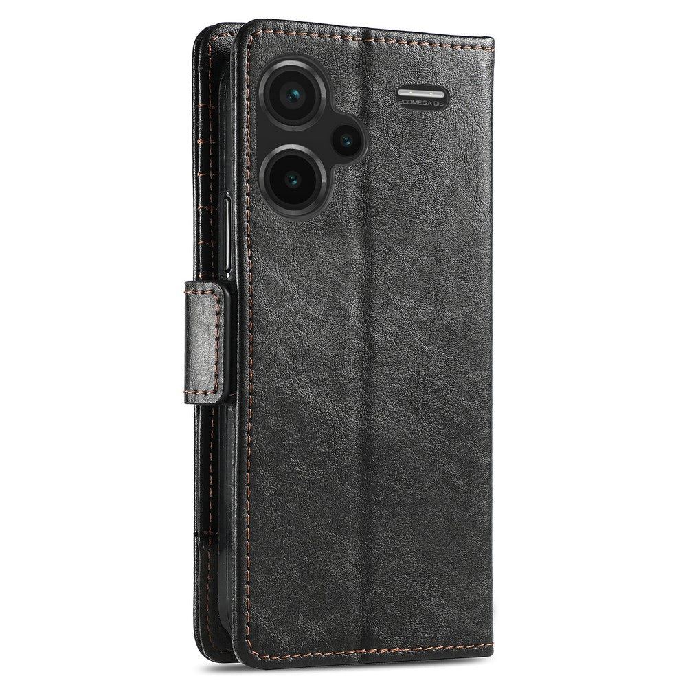 For Xiaomi Redmi Note 13 Pro+ 5G Phone Cases CASENEO PU Leather Cover Stand with RFID Blocking Wallet