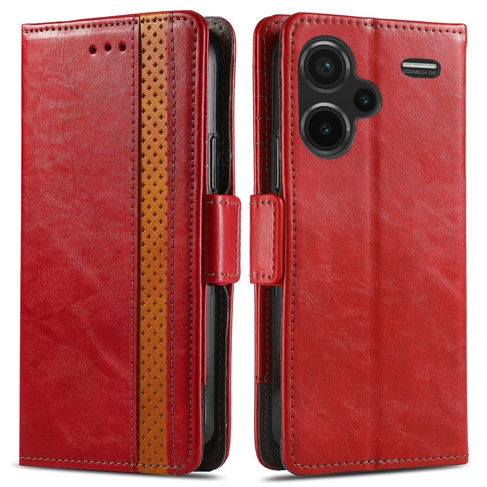 For Xiaomi Redmi Note 13 Pro+ 5G Phone Cases CASENEO PU Leather Cover Stand with RFID Blocking Wallet
