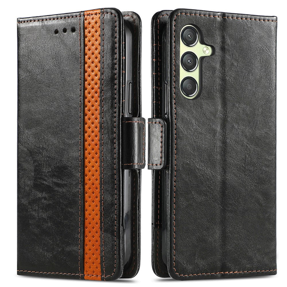 For Samsung Galaxy A25 5G (Global) (161mm) Phone Cases CASENEO PU Leather Cover Stand with RFID Blocking Wallet
