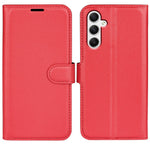 Til Samsung Galaxy A35 5G Litchi tekstur pung etui PU læder telefon stander cover