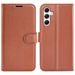 Til Samsung Galaxy A35 5G Litchi tekstur pung etui PU læder telefon stander cover