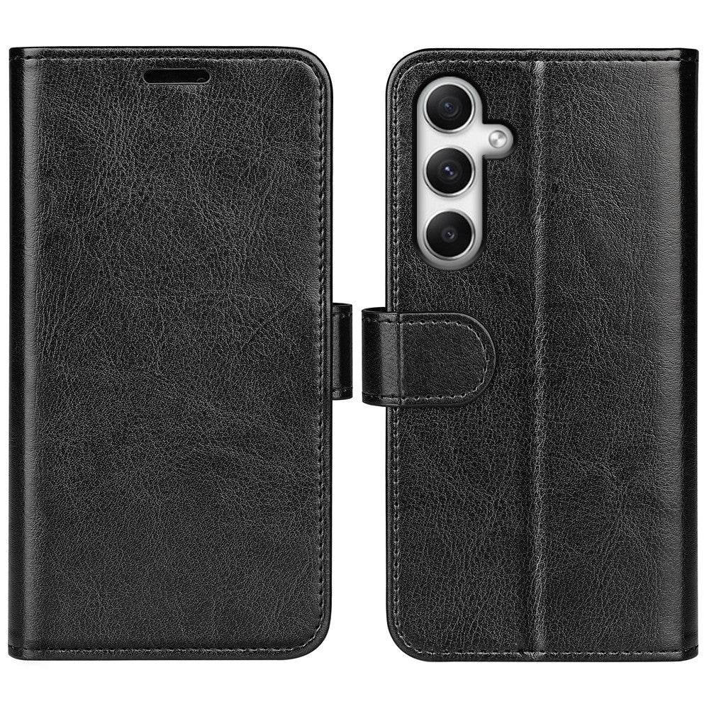 Til Samsung Galaxy A35 5G PU-læder telefoncover med Crazy Horse-tekstur, pung og kortpladser