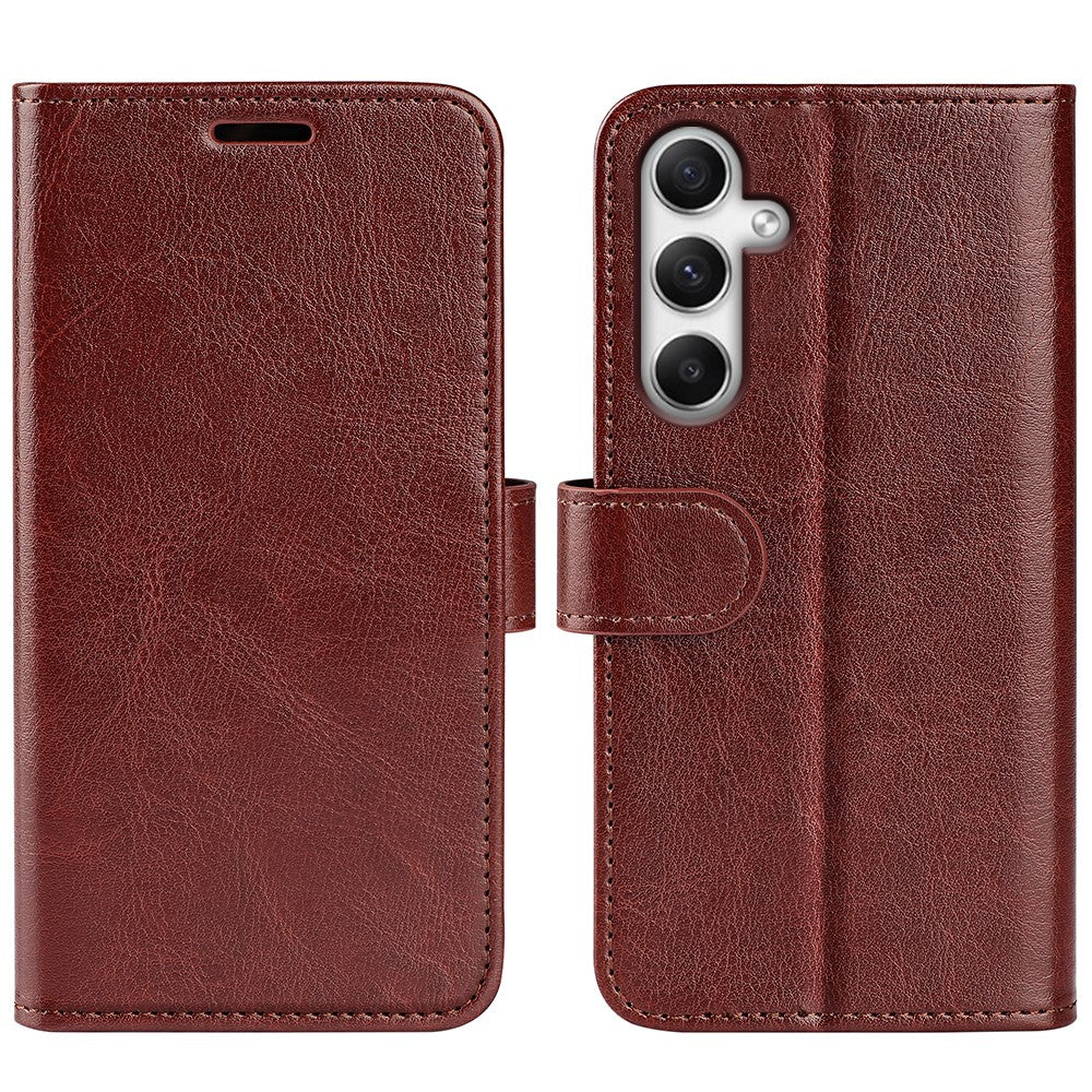 Til Samsung Galaxy A35 5G PU-læder telefoncover med Crazy Horse-tekstur, pung og kortpladser