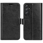 Til Samsung Galaxy A55 5G Flip PU Læder Cover Pung Telefoncover Crazy Horse Tekstur