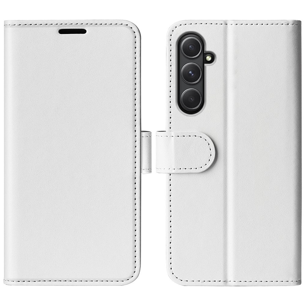 Til Samsung Galaxy A55 5G Flip PU Læder Cover Pung Telefoncover Crazy Horse Tekstur