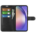 For Samsung Galaxy A55 5G Leather Litchi Texture Case Flip Wallet Phone Cover