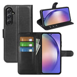 For Samsung Galaxy A55 5G Leather Litchi Texture Case Flip Wallet Phone Cover