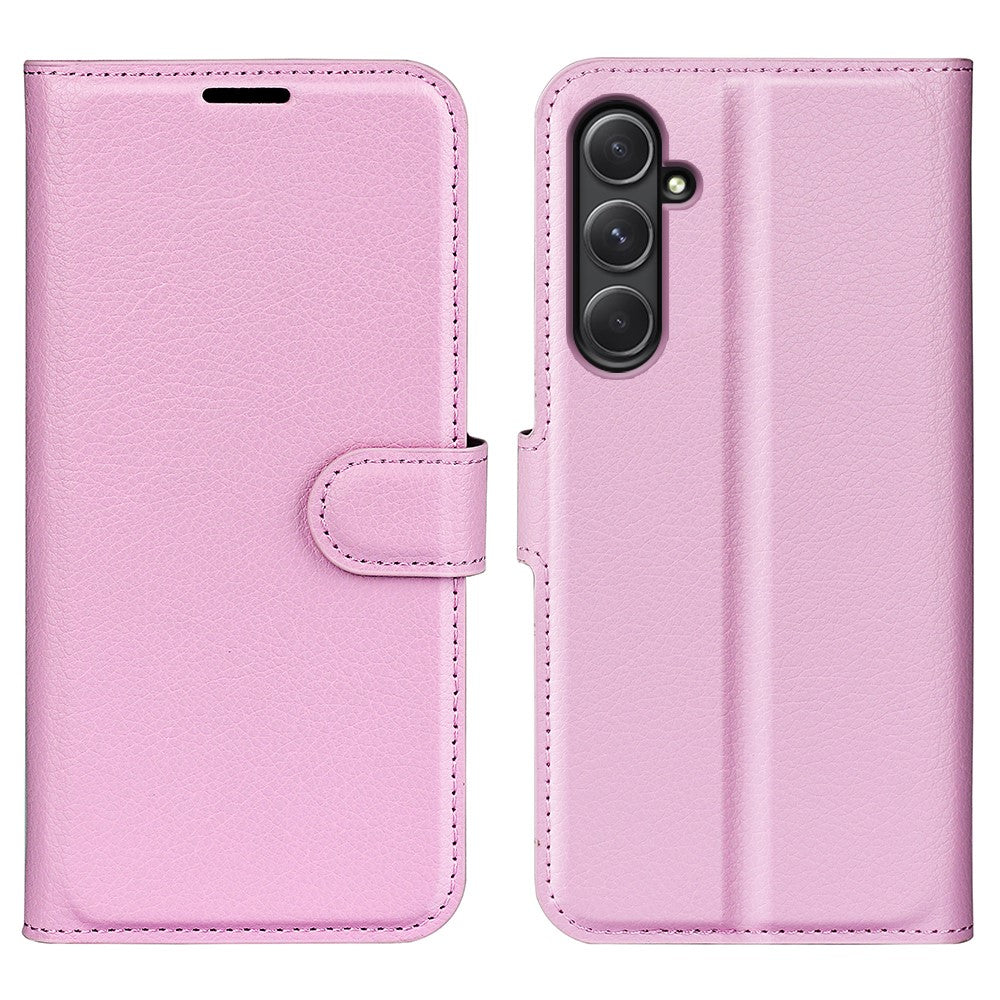 For Samsung Galaxy A55 5G Leather Litchi Texture Case Flip Wallet Phone Cover