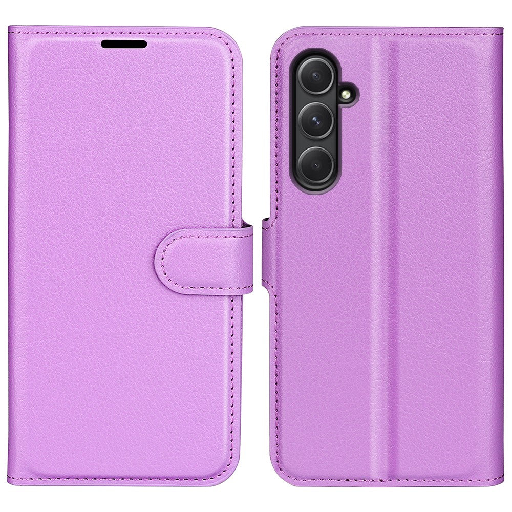 For Samsung Galaxy A55 5G Leather Litchi Texture Case Flip Wallet Phone Cover