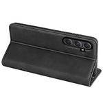 Til Samsung Galaxy A55 5G Telefoncover Læder Folio Flip Cover Magnetisk Absorption