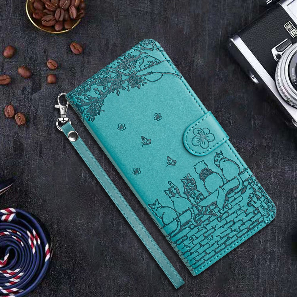 For Samsung Galaxy A35 5G Wallet Case Cell Phone Leather Flip Cover with Strap