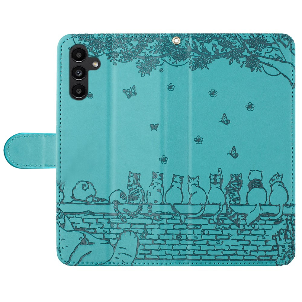 For Samsung Galaxy A35 5G Wallet Case Cell Phone Leather Flip Cover with Strap