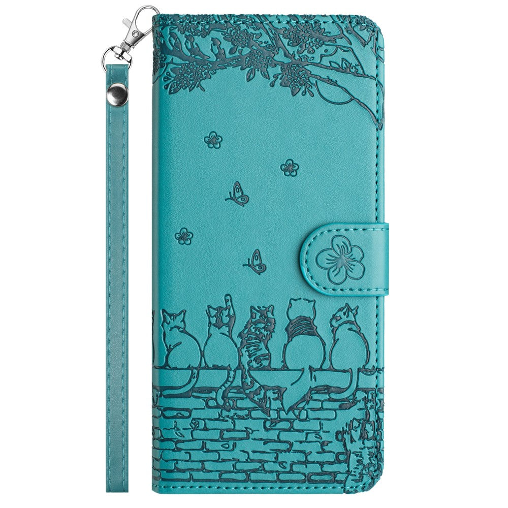 For Samsung Galaxy A35 5G Wallet Case Cell Phone Leather Flip Cover with Strap