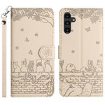 For Samsung Galaxy A35 5G Wallet Case Cell Phone Leather Flip Cover with Strap