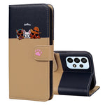 Tegneserie-kæledyrsserie til Samsung Galaxy A23 4G / A23 5G (global version) Etui Pung Telefoncover